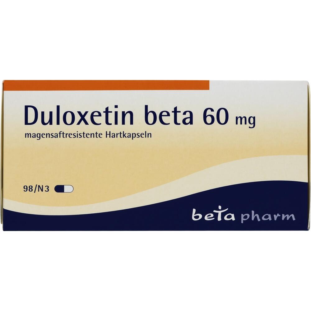 Duloxetin beta 60mg 98 St Magensaftresistente Hartkapseln