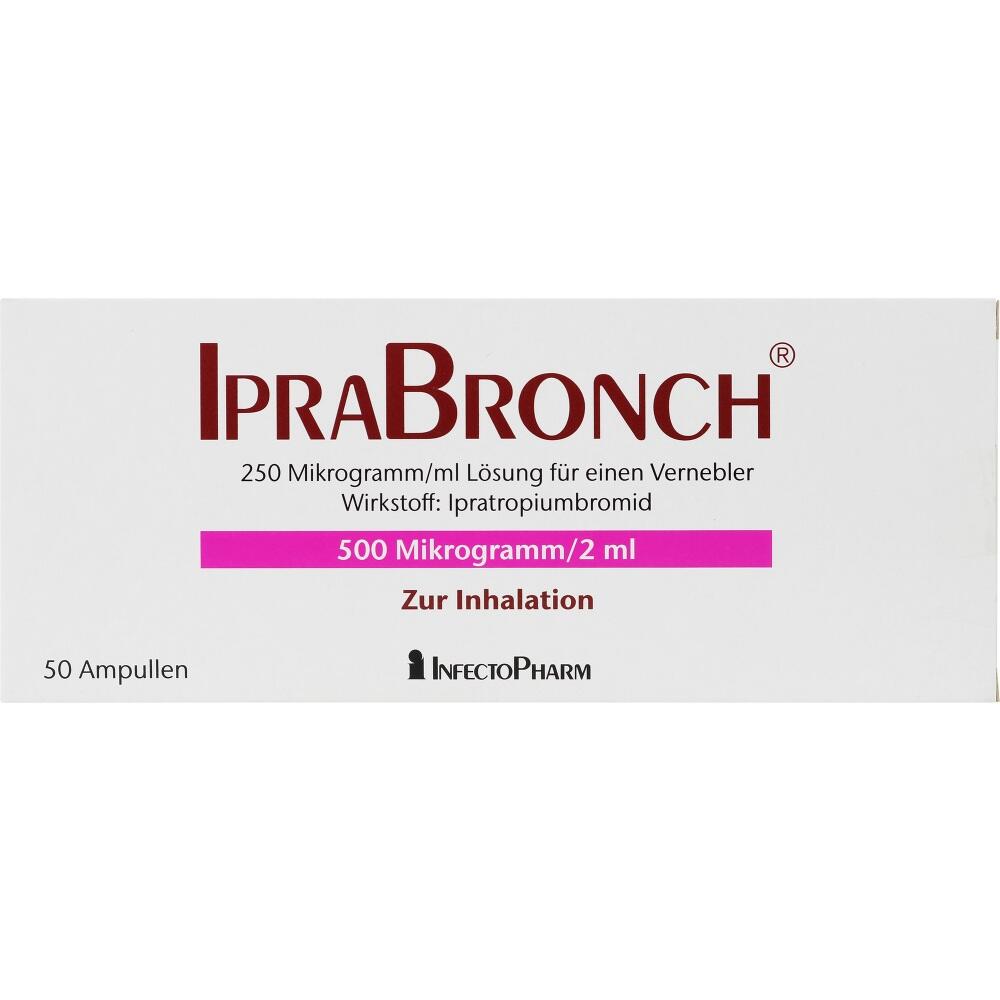 IPRABRONCH 250 Mikrogramm/ml 2ml Fertiginhalat 50 St Lösung für einen Vernebler