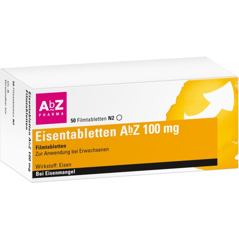 Eisentabletten AbZ 50 St Filmtabletten