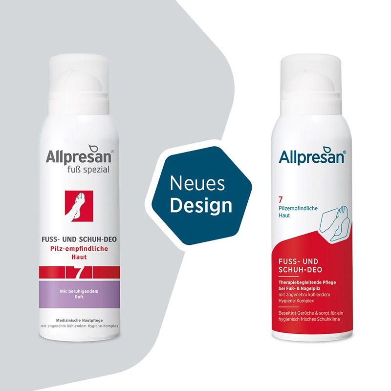 Allpresan fuß spezial Nr. 7 FUSS- UND SCHUH-DEO mit beruhigendem Duft 125 ml Spray