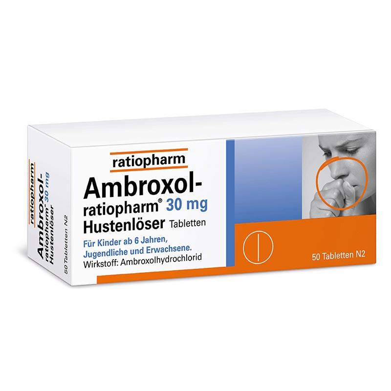 Ambroxol-ratiopharm 30mg Hustenl&ouml;ser 50 St Tabletten