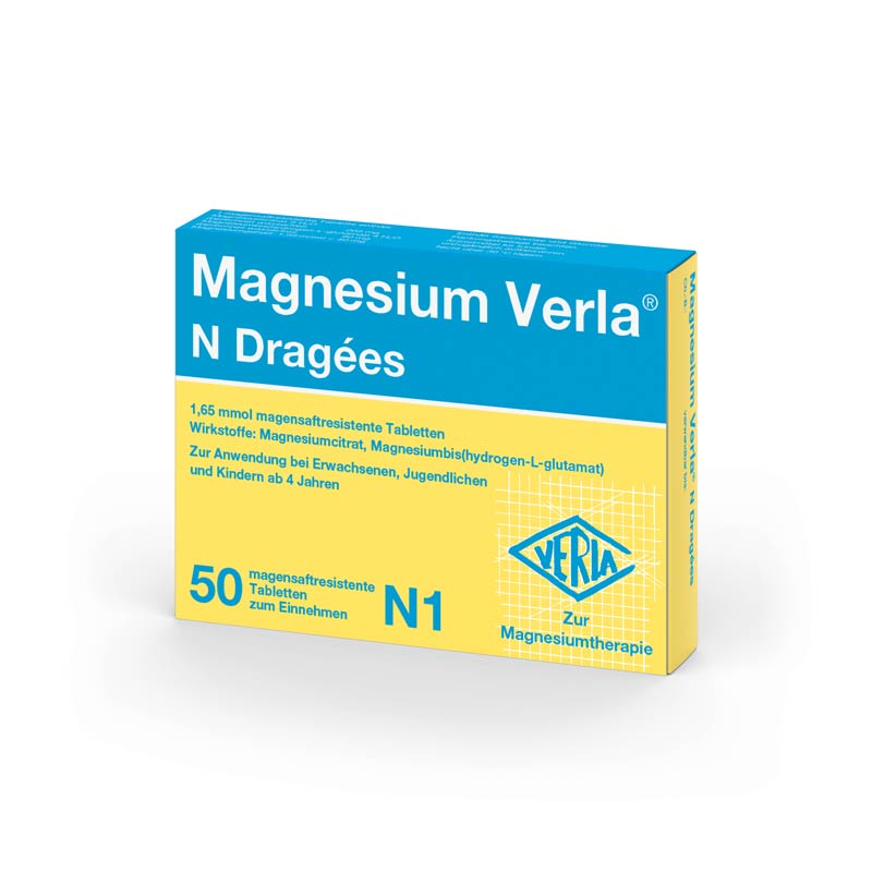 Magnesium Verla N Dragees 50 St Tabletten magensaftresistent