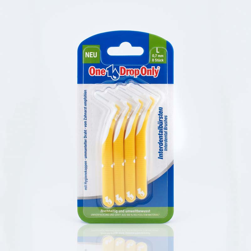 One Drop Only Interdentalbürsten Größe L Gelb 0,7mm 8 St Zahnbürste