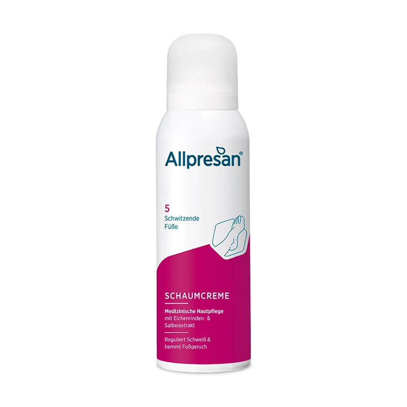 Allpresan Fuß spezial Nr. 5 SCHAUM-CREME Schwitzende Füße 125 ml Schaum