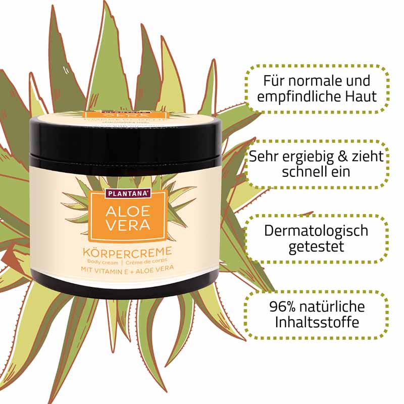 PLANTANA Körpercreme Aloe Vera 500 ml Creme