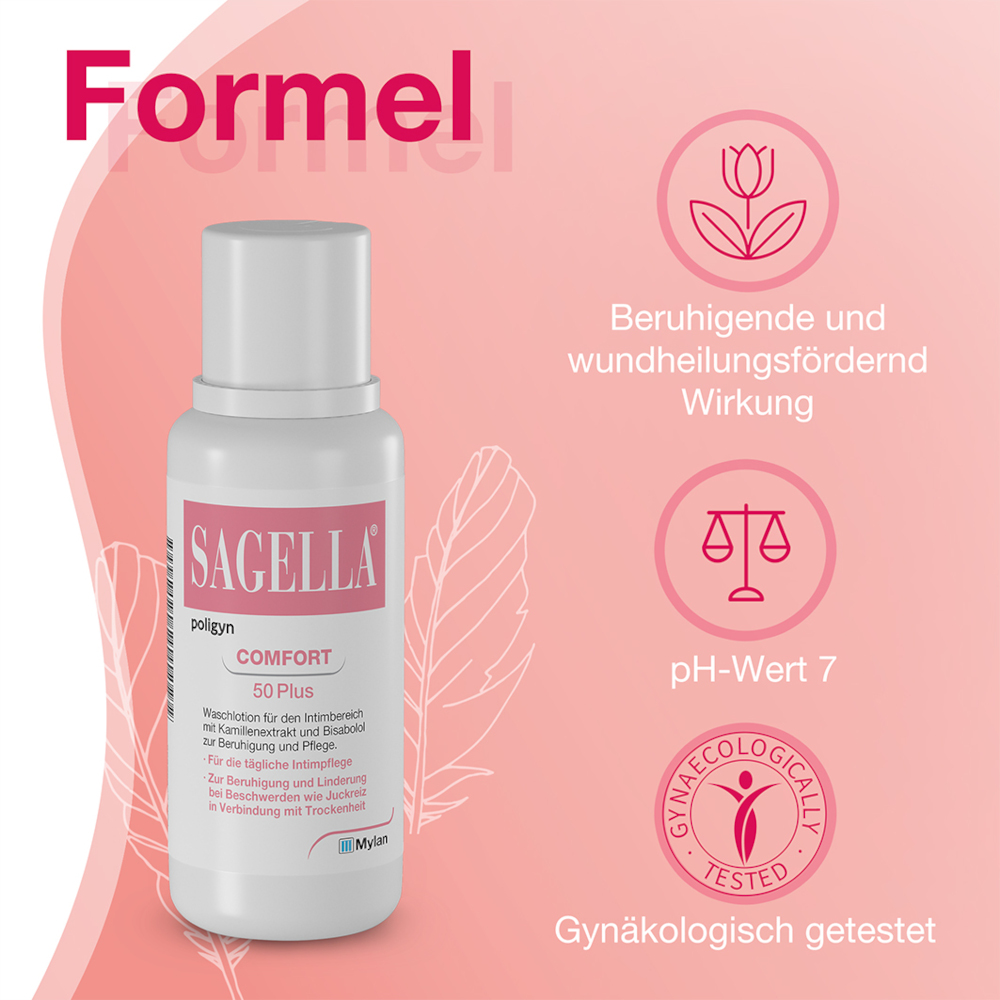 SAGELLA poligyn COMFORT 50 Plus 250 ml Lotion