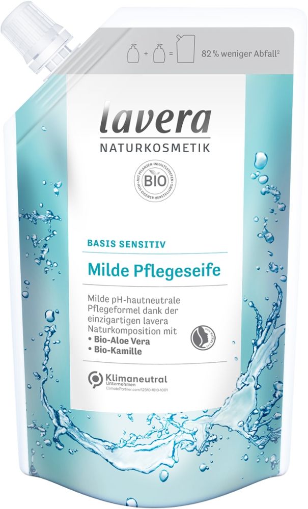 lavera BASIS SENSITIV Milde Pflegeseife Nachfüllpack  500 ml Seife