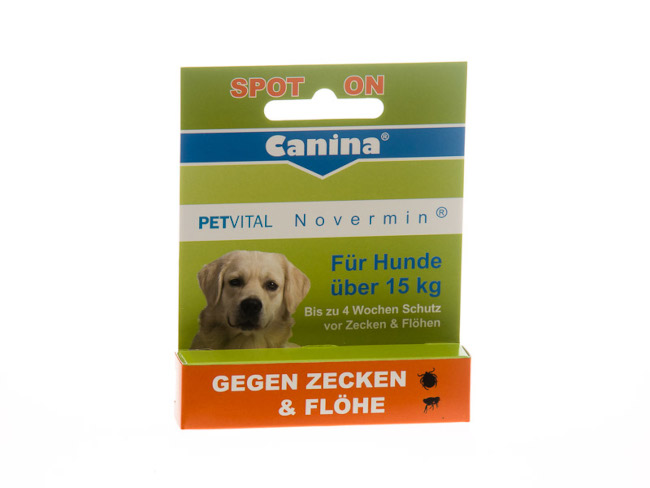 PETVITAL Novermin flüssig f.Hunde über 15 kg 4 ml Flüssigkeit
