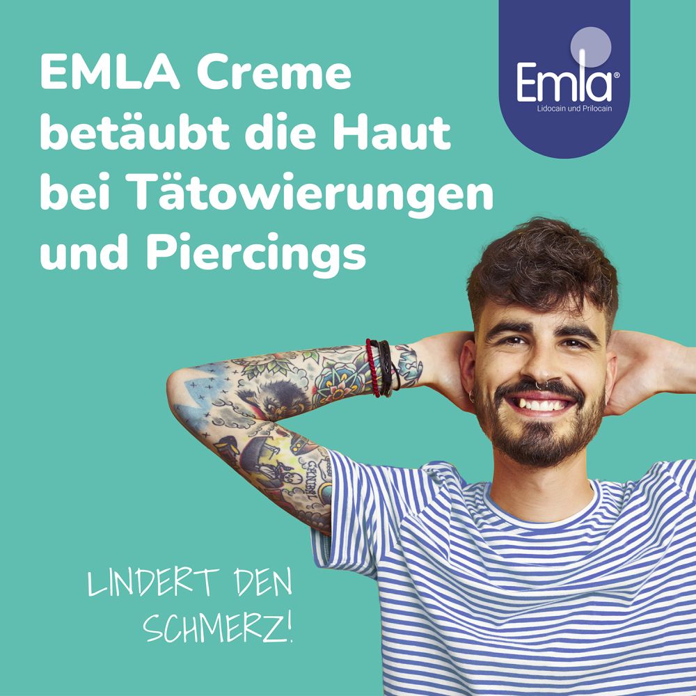 Emla 25 Mg/g + 25 Mg/g Creme + 12 Tegaderm  5X5 g Creme