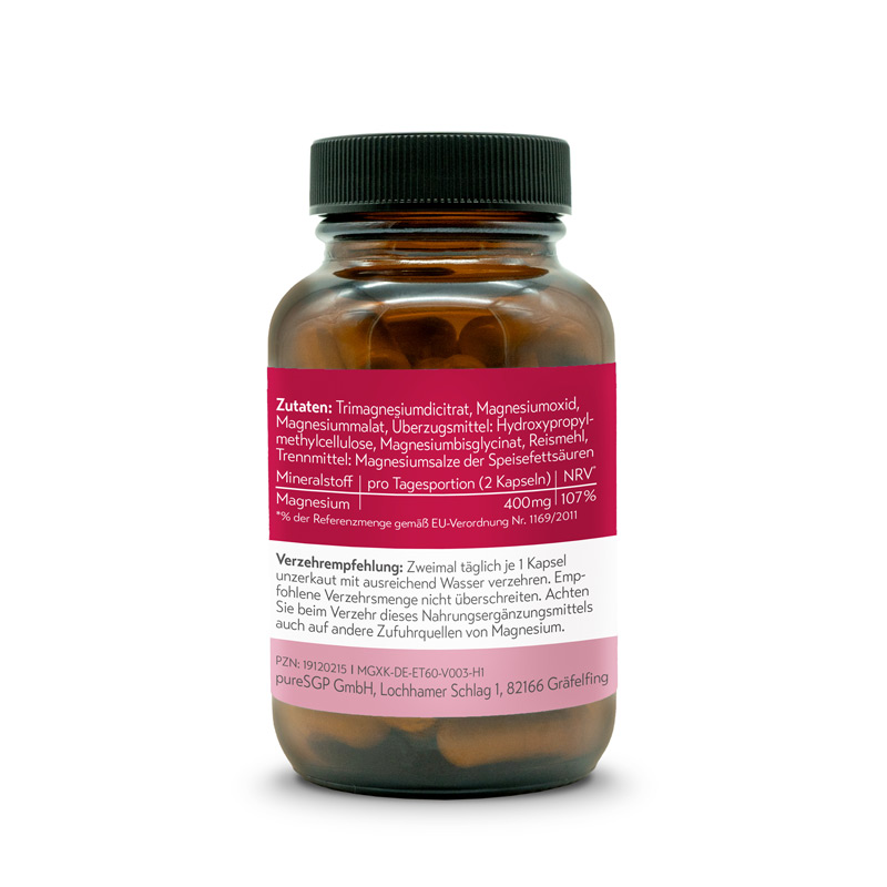 PureSGP MAGNESIUM KOMPLEX 400mg 60 St Kapseln