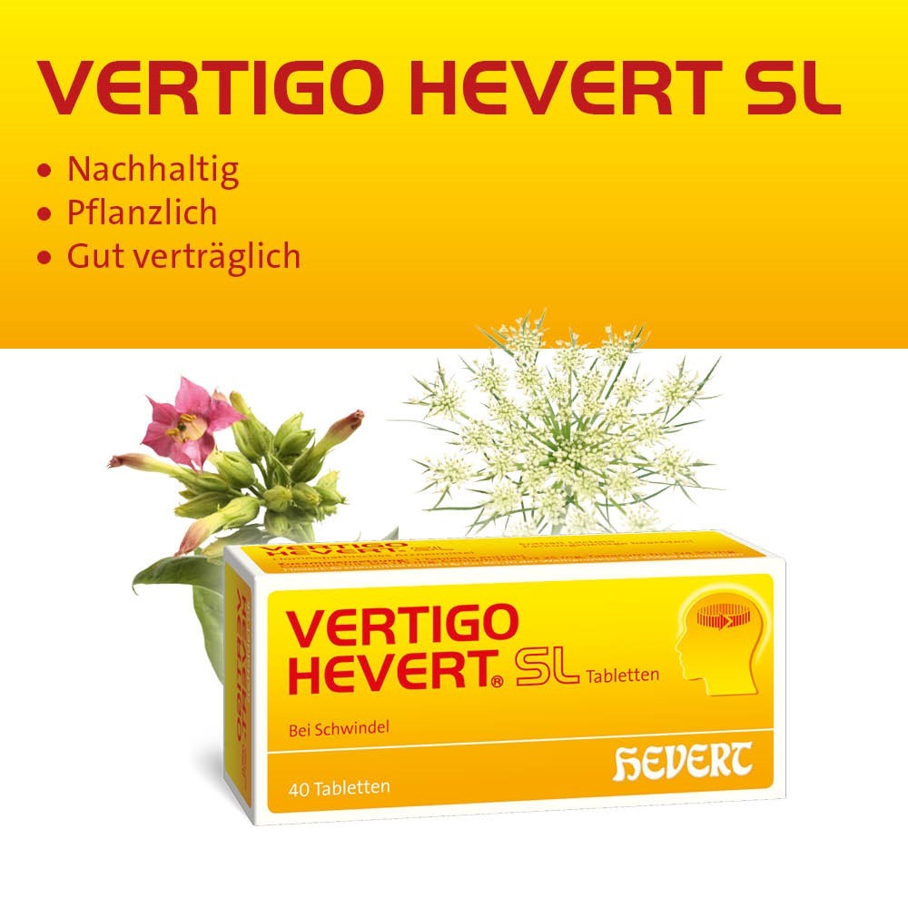 VERTIGO HEVERT SL Tabletten 40 St Tabletten