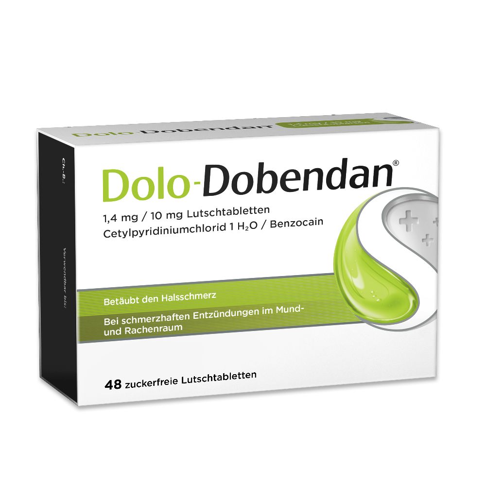 Dolo-Dobendan - betäubt den Halsschmerz 48 St Lutschtabletten