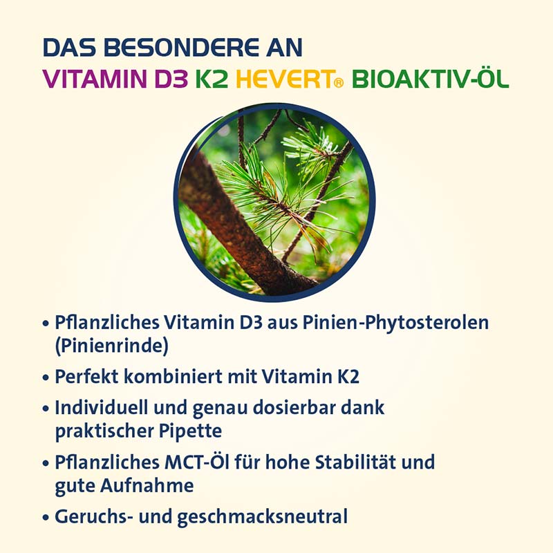 VITAMIN D3 K2 HEVERT BIOAKTIV ÖL 20 ml Öl