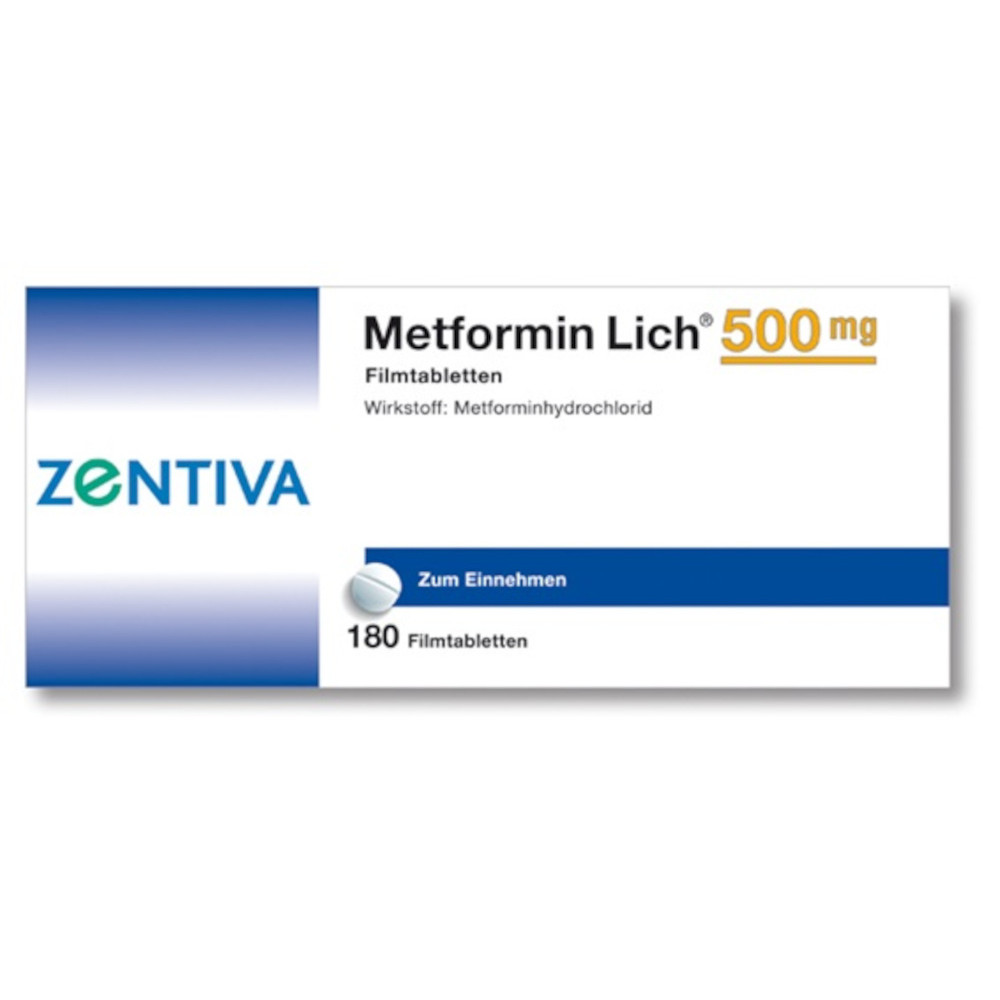 Metformin Lich 500mg 180 St Filmtabletten