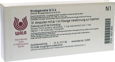 Bindegewebe Gl D4 Ampullen 10X1 ml Ampullen