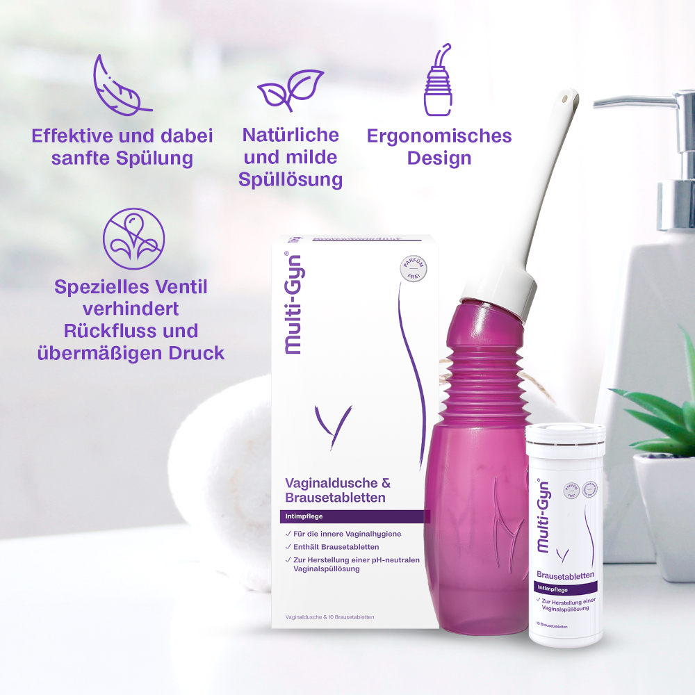 Multi-Gyn Vaginaldusche Kombipack 1 Packung Brausetabletten