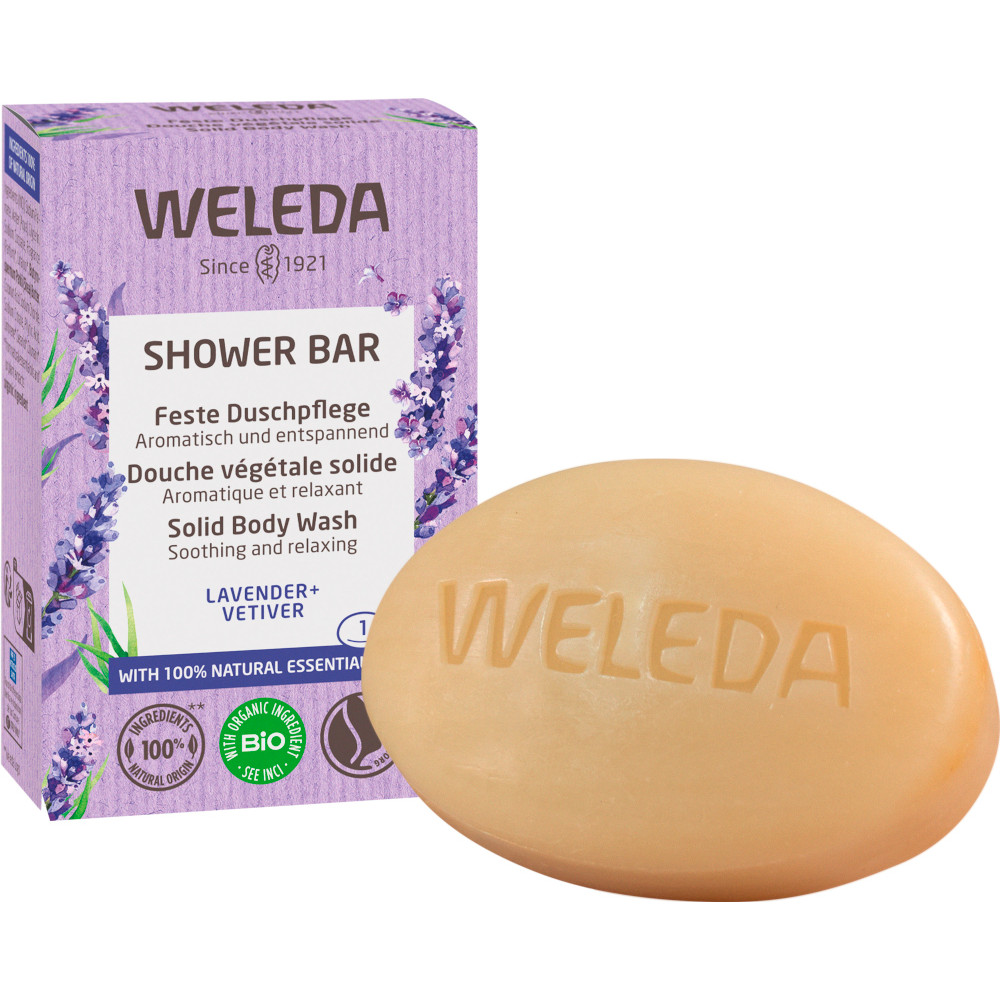 Weleda Feste Duschpflege Lavender + Vetiver 75 g