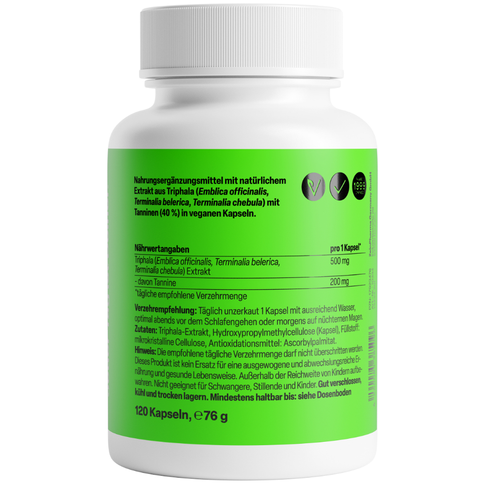 Zein Pharma Triphala Extrakt 120 St Kapseln