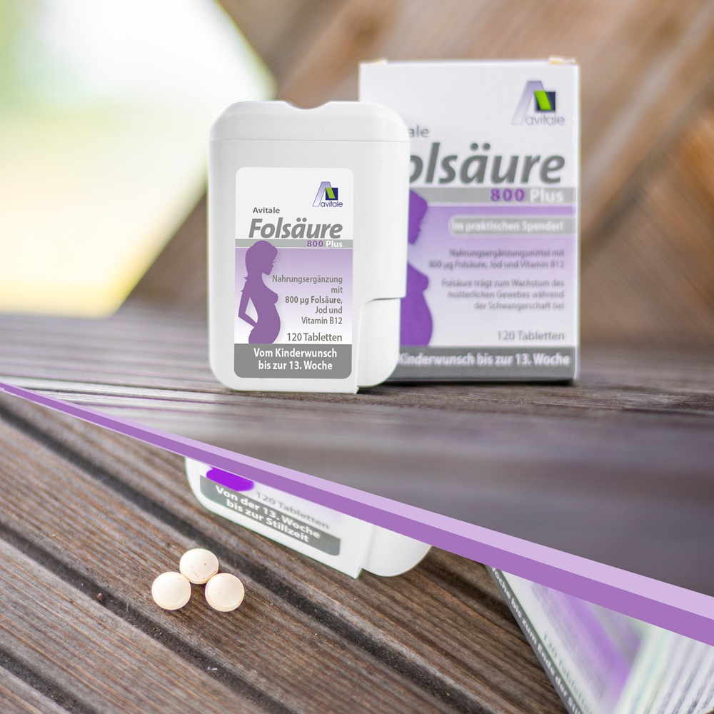 Avitale Folsäure 800 Plus 120 St Tabletten
