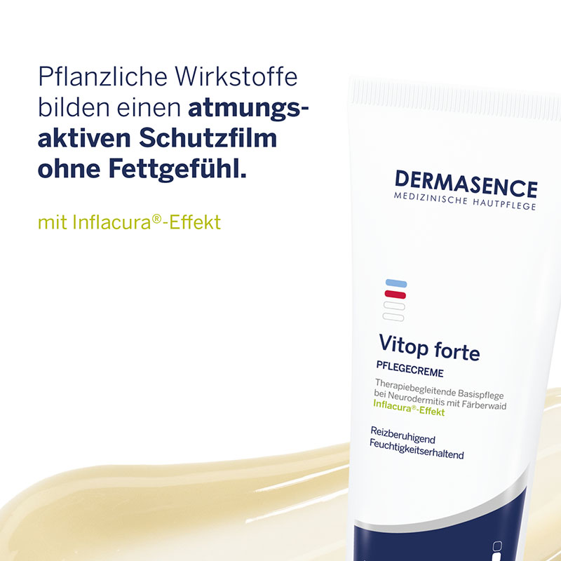 DERMASENCE Vitop forte PFLEGECREME 200 ml Creme
