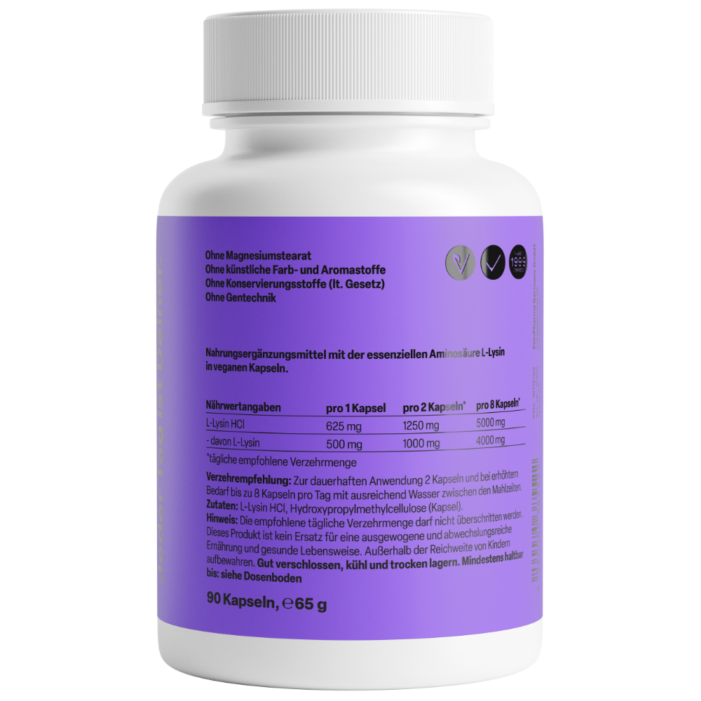 Zein PHARMA L-LYSIN 500mg 90 St Kapseln