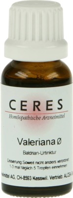 CERES Valeriana Urtinktur 20 ml Tropfen