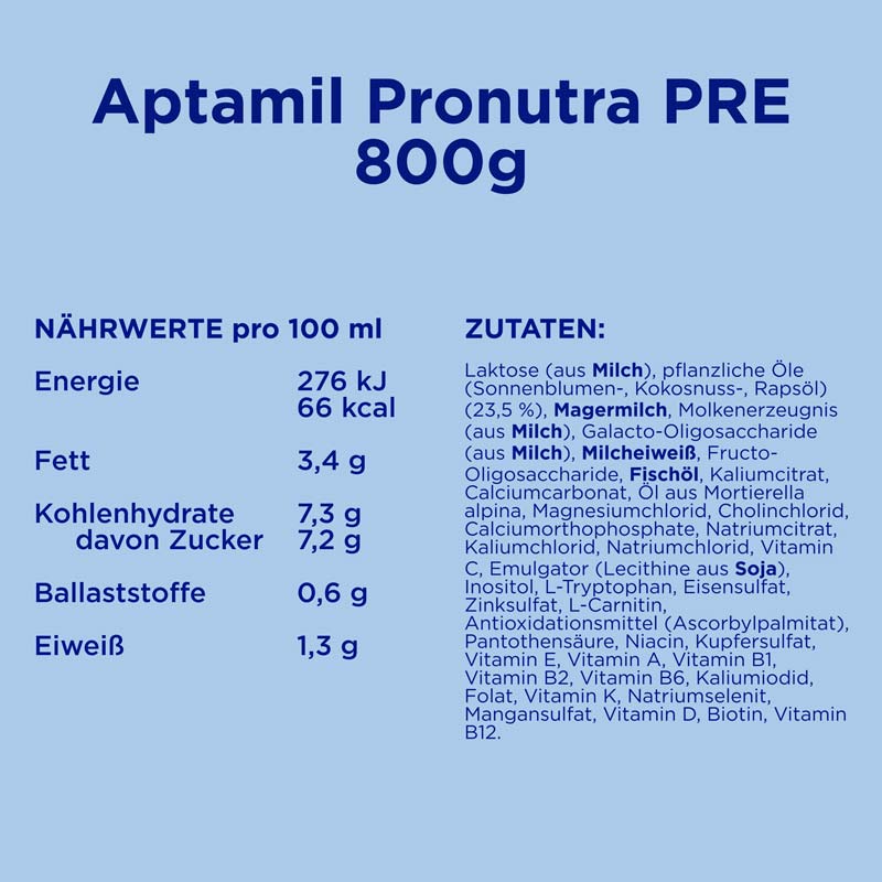 Aptamil PRONUTRA PRE ANFANGSMILCH 800 g Pulver