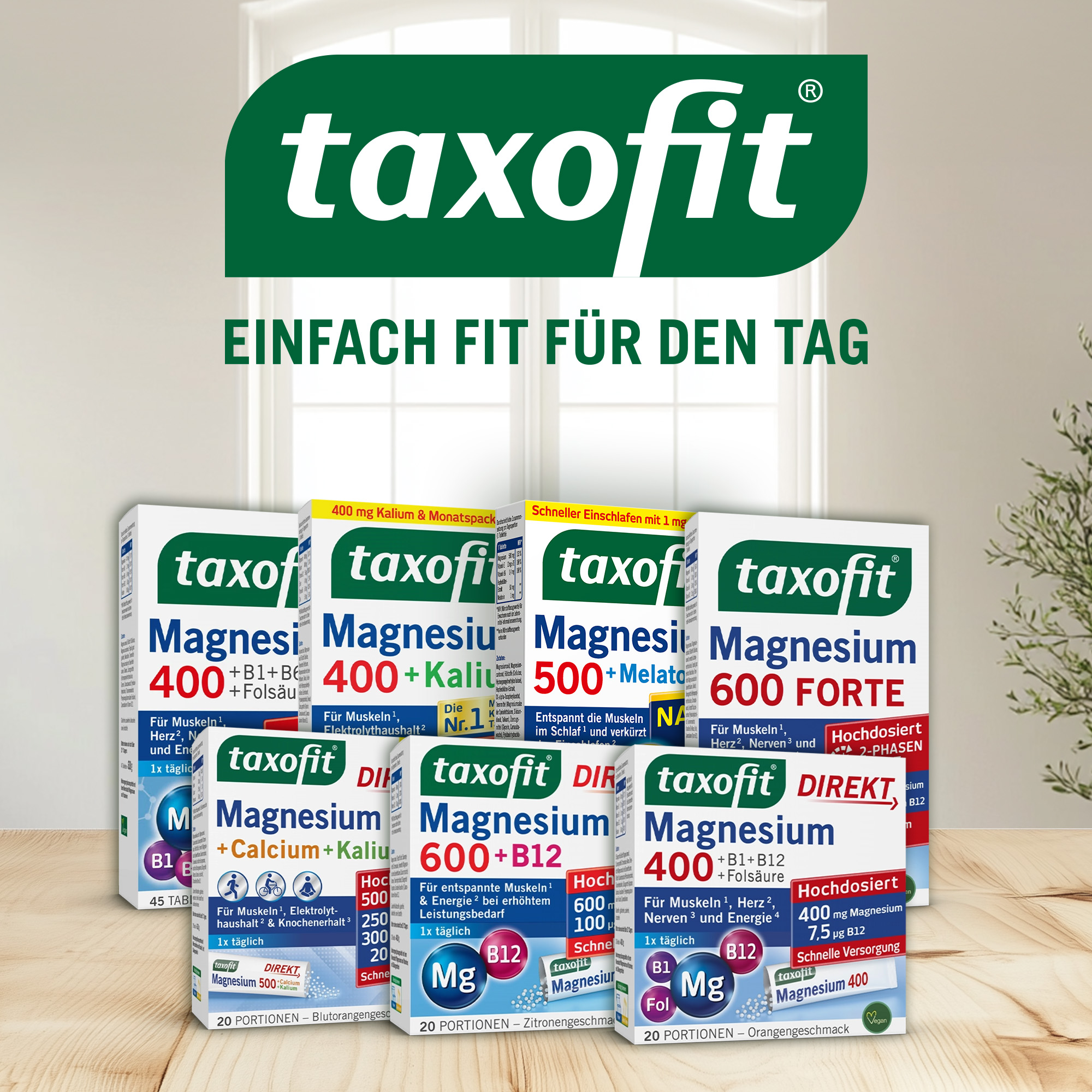 taxofit DIREKT Magnesium 600 + B12 20 St Granulat