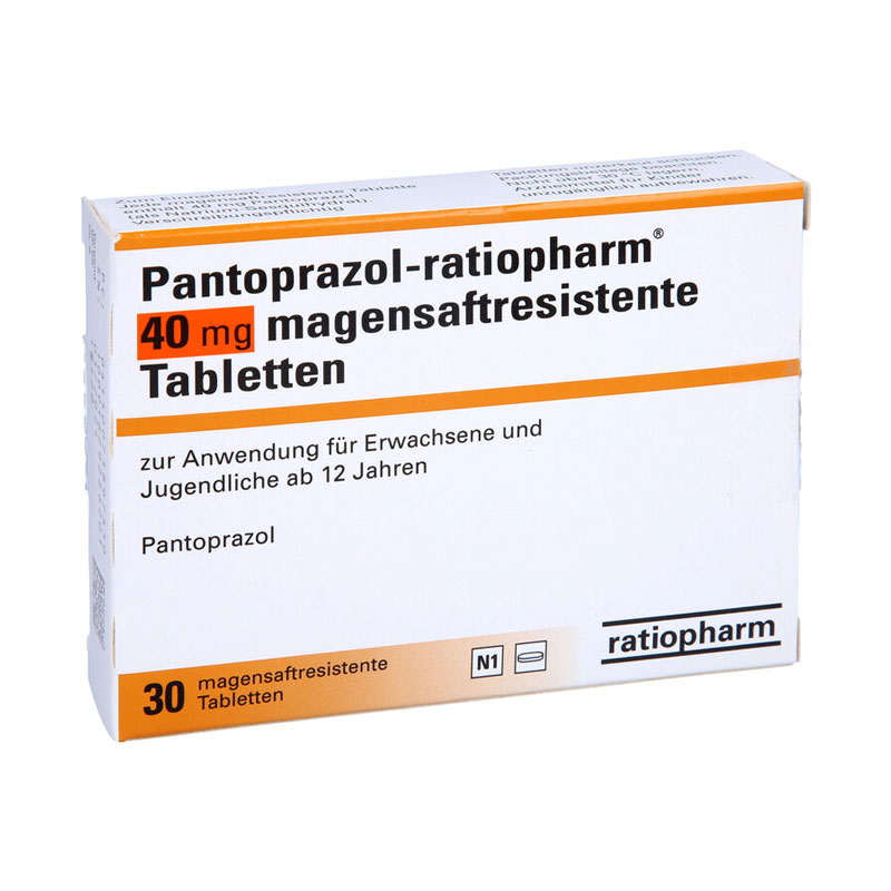 Pantoprazol-ratiopharm 40mg 30 St Tabletten magensaftresistent