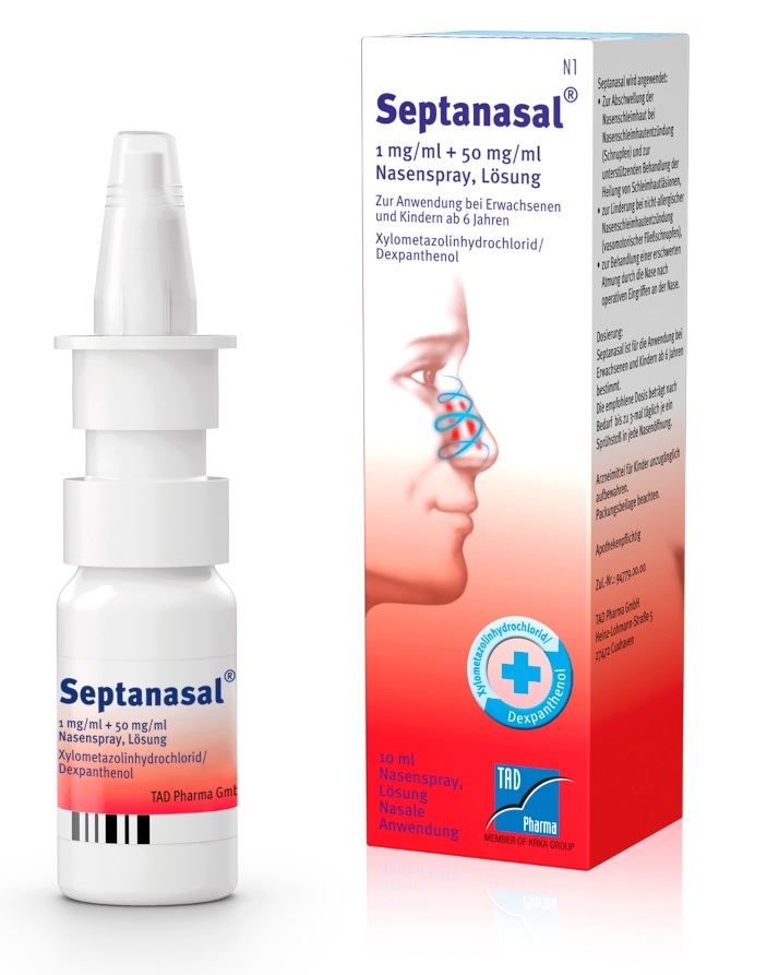 SEPTANASAL 1 mg/ml + 50 mg/ml Nasenspray 10 ml Nasenspray