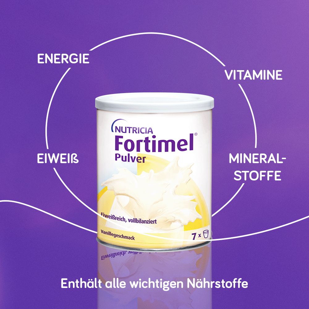 Fortimel Pulver Aufbaunahrung Vanille  12X335 g Pulver