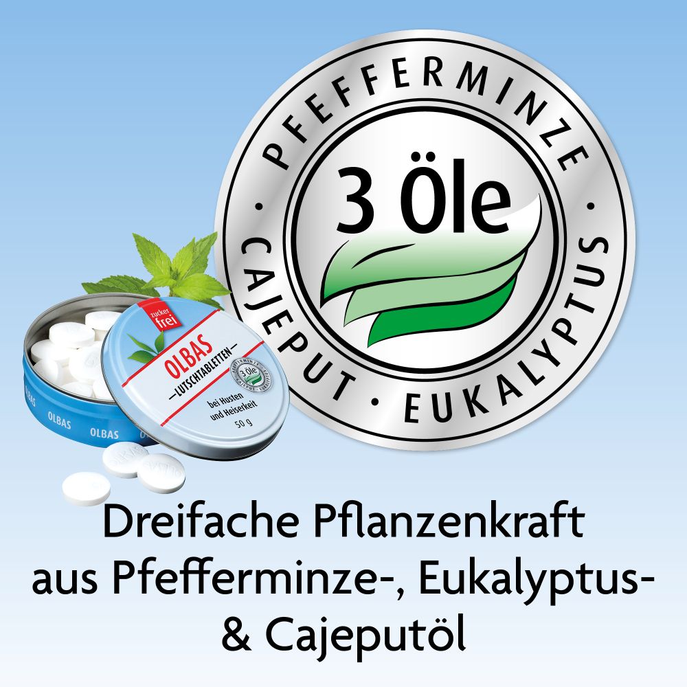 OLBAS LUTSCHTABLETTEN zuckerfrei 50 g Lutschtabletten