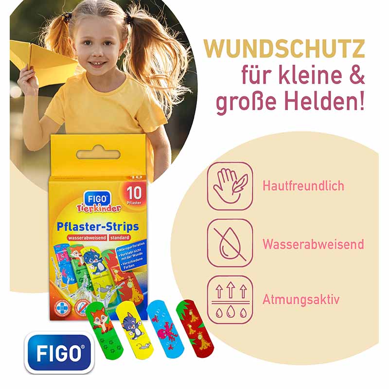 FIGO Tierkinder Pflaster-Strips wasserabweisend 10 St 10 St Pflaster