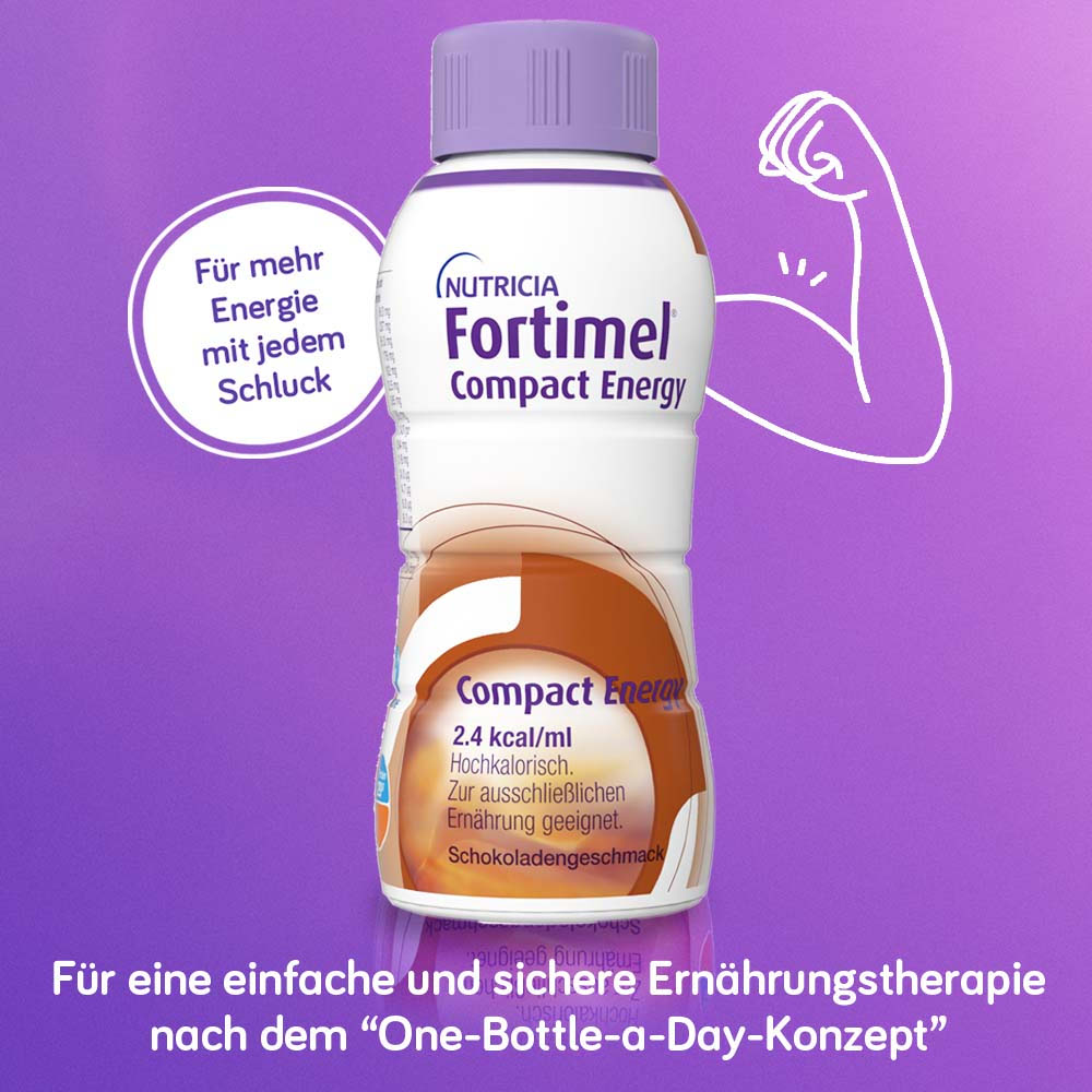 Fortimel Compact Energy  Trinknahrung Schokolade 8X4X300 ml Flüssigkeit