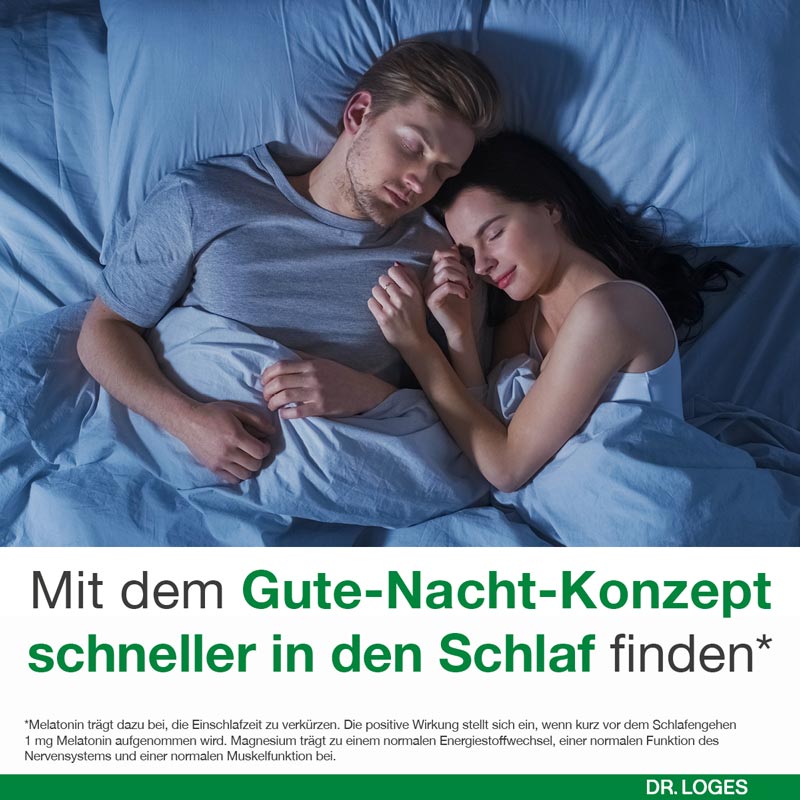 magnesium-Loges Gute Nacht mit Melatonin 60 St Kapseln
