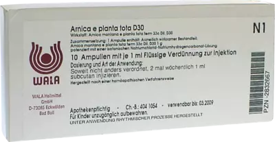 Arnica e planta tota D30 Ampullen 10X1 ml Ampullen