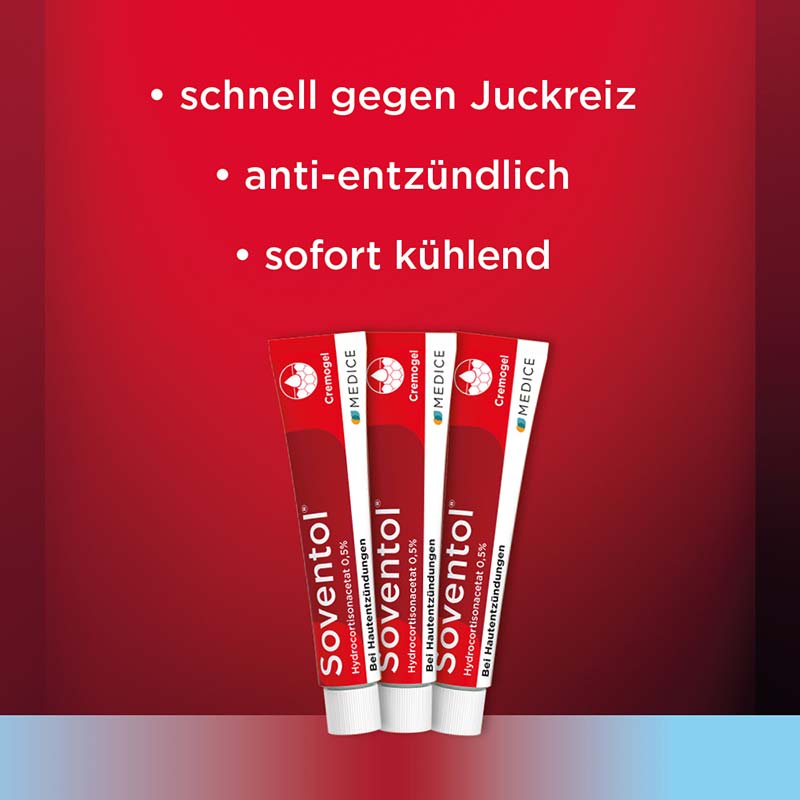 Soventol HydroCortisonACETAT 0,5% bei Hautentzündungen 15 g Creme