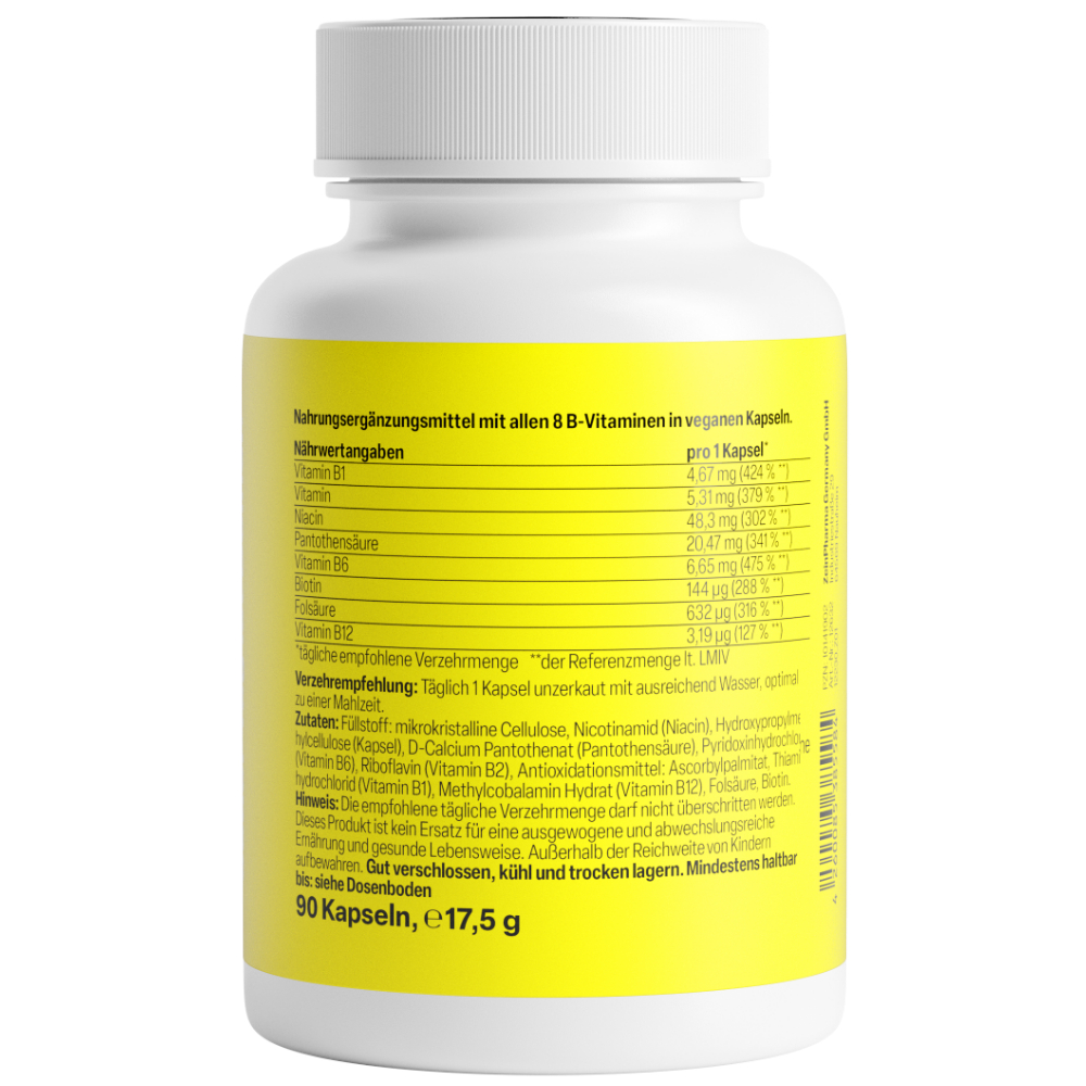 Zein Pharma Vitamin B Komplex Forte - mit Biotin 90 St Kapseln