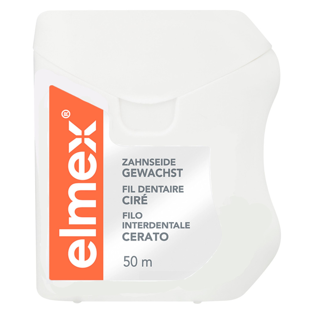 elmex ZAHNSEIDE GEWACHST mit Aminfluorid 50 m