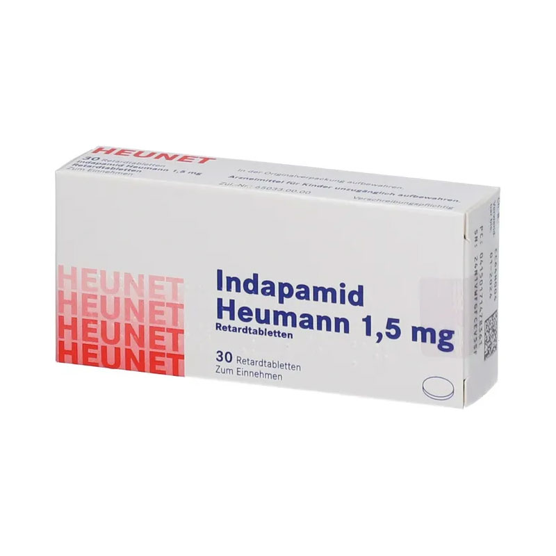 Indapamid Heumann 1,5 mg 30 St Retard-Tabletten