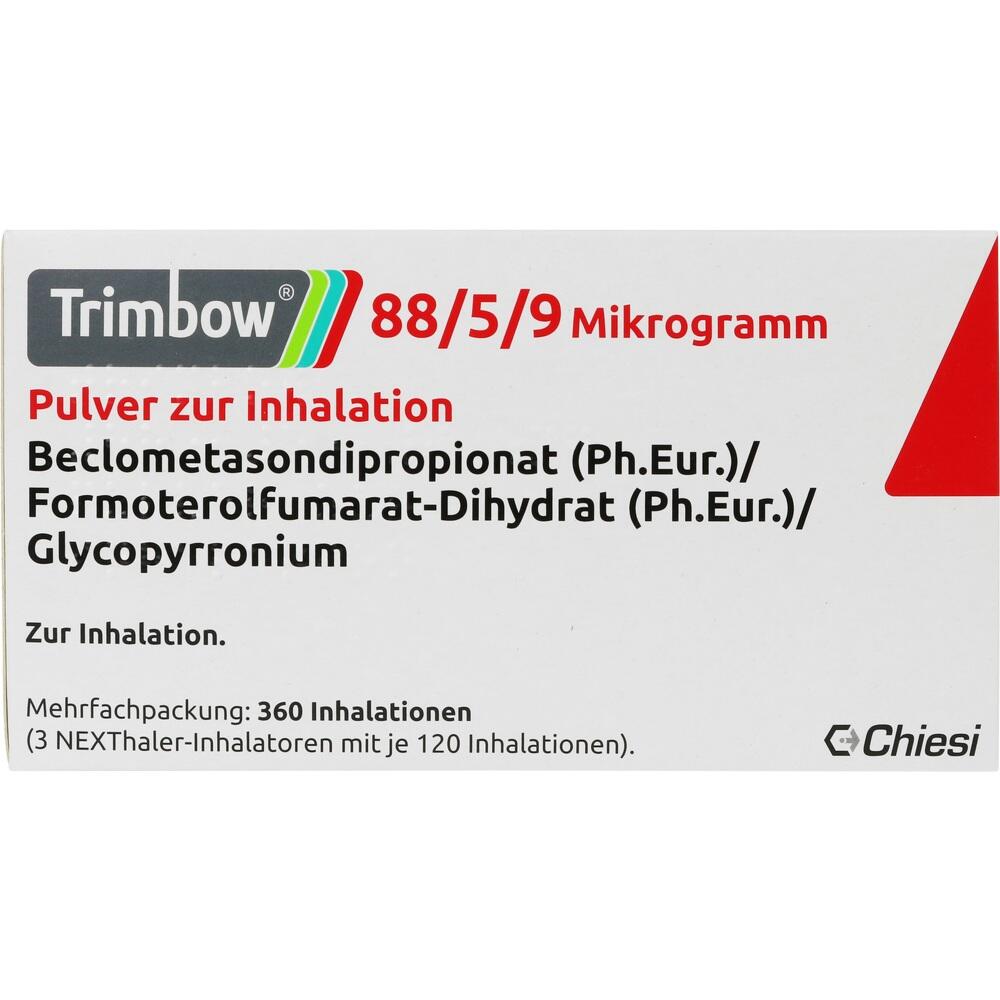 Trimbow 88/5/9 Mikrogramm 3 St Inhalationspulver