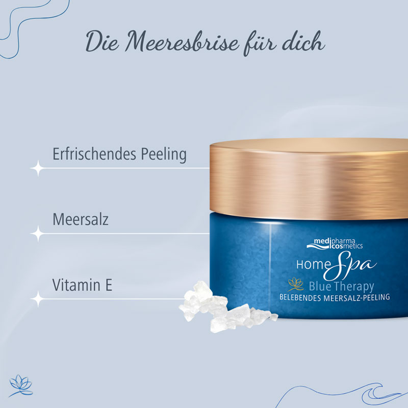 medipharma HomeSpa Blue Therapy Körperpeeling 250 g Körperpflege