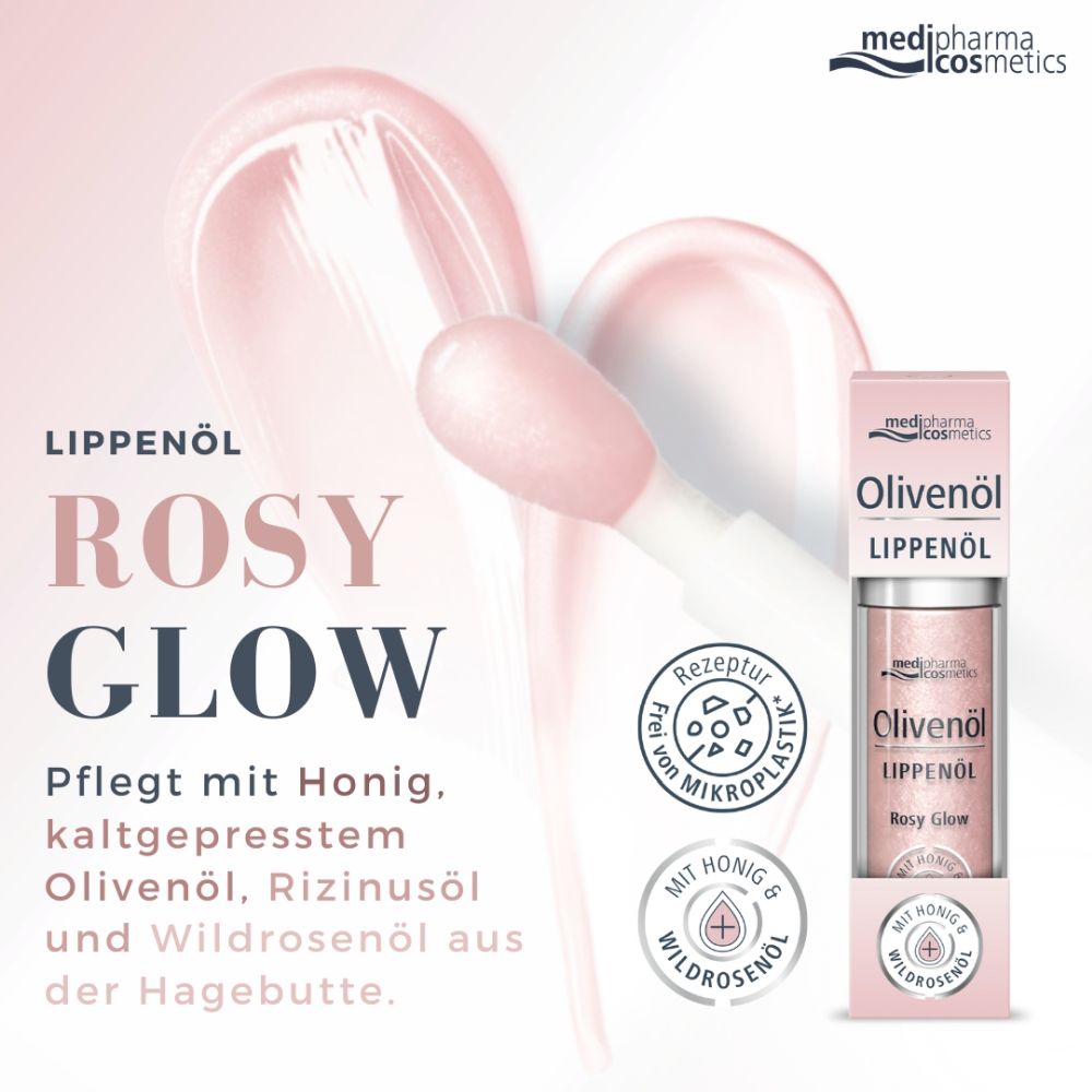 Olivenöl Lippenöl Rosy Glow 4 ml Öl