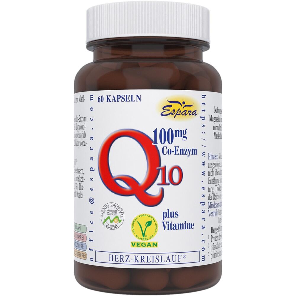 Espara Q10-100mg Co-Enzym Kapseln 60 St Kapseln