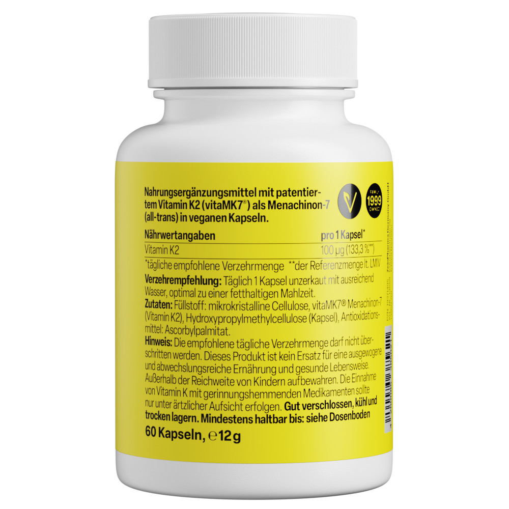 Zein PHARMA Vitamin K2 100µg 60 St Kapseln