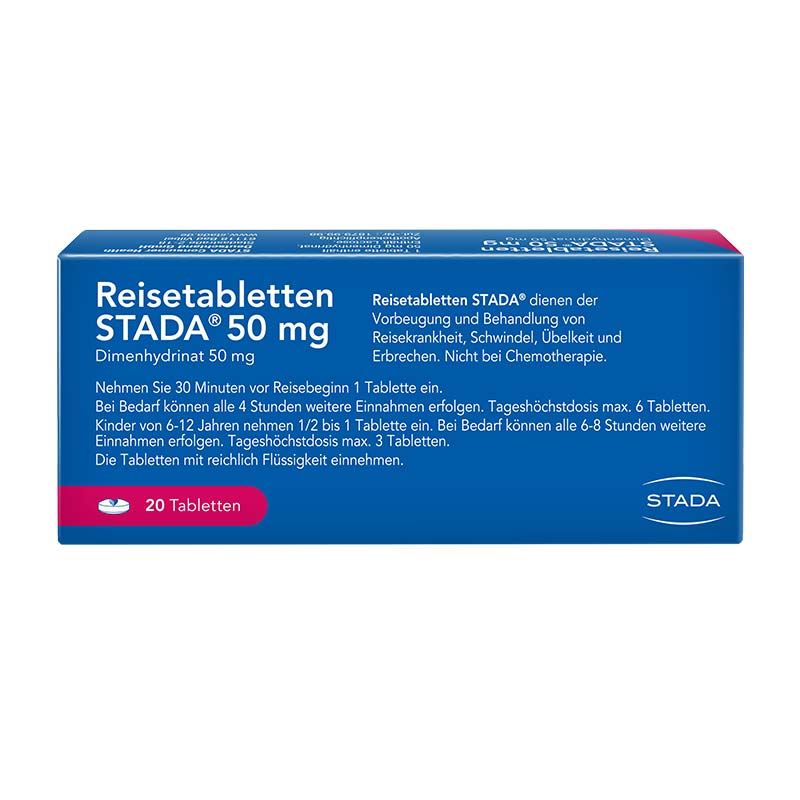 Reisetabletten STADA 50 mg 20 St Tabletten