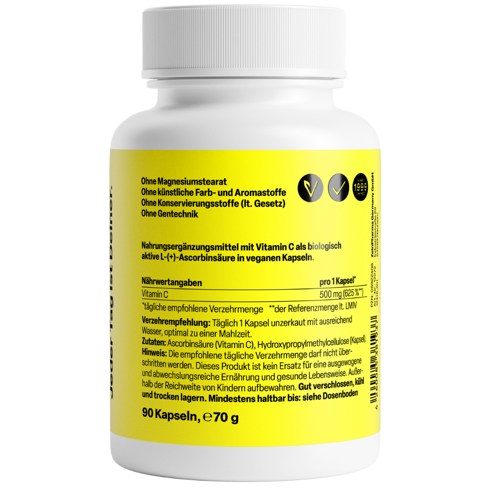 Zein PHARMA Vitamin C 500mg 90 St Kapseln