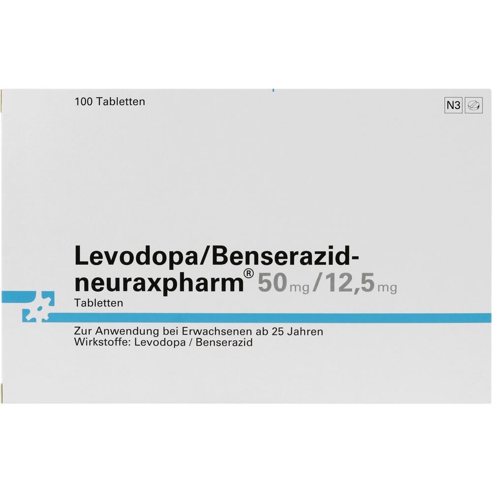 Levodopa/Benserazid-neuraxpharm 50mg/12,5mg 100 St Tabletten