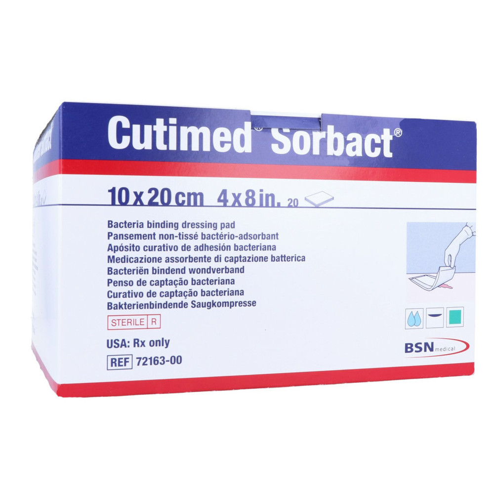 CUTIMED Sorbact Saugkompressen 10x20 cm 20 St Kompressen