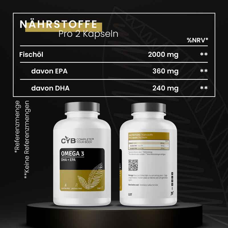 CYB OMEGA 3 DHA + EPA 240 St Kapseln